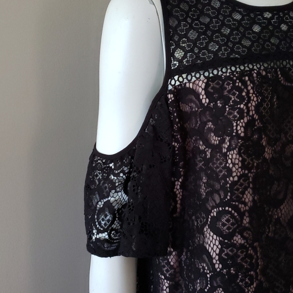 LOFT black lace evening dress 👗 🖤 - Picture 2 of 10